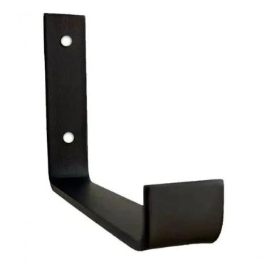 Imagem de Estante De Madeira Com Par De Mão Francesa 60x50x20cm Preta Para Comércio