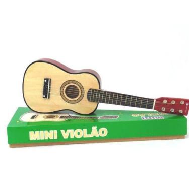 Imagem de Mini Violão Infantil Com Corda De Aço. - Max Mídia