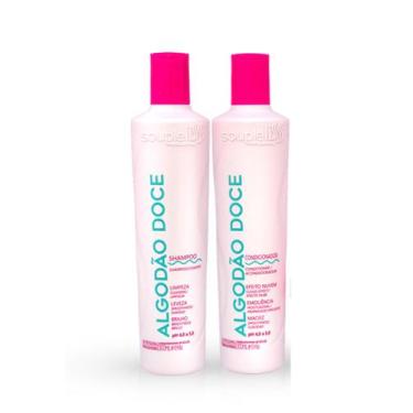 Imagem de Shampoo e Condicionador Algodão Doce Souple Liss Efeito Nuvem 2x300ml