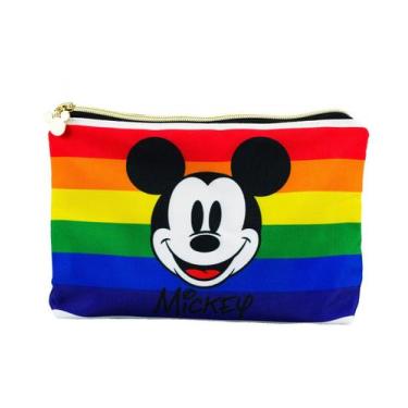 Imagem de Necessaire Branca Mickey Rainbow 19x7x23cm - Disney - Taimes