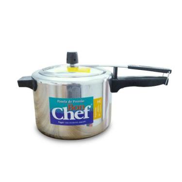 Imagem de Panela de Pressão Vieggio 4,5L Linha Bon Chef Alumínio Polido - Alumín