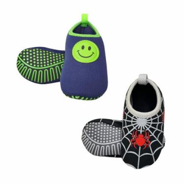 Imagem de Kit Sapatilha Infantil Antiderrapante Magicc Kids S098 S107, 17/18