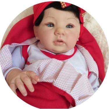 Imagem de Bebe Boneca Reborn Princesa Com Enxoval Completo - Mundo Azul e Rosa