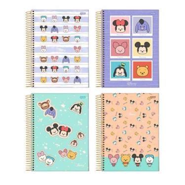 Imagem de Caderno Espiral Universitário 1M 80 Folhas Disney Yululun - Jandaia