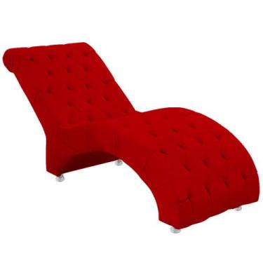 Imagem de Espreguiçadeira Recamier Divã para Sala e Clínica Veludo - Bem Rylex, 