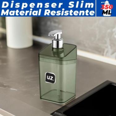 Imagem de Porta Sabonete Líquido Dispenser Translúcido Plástico 350ML Banheiro L