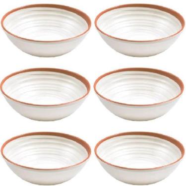 Imagem de Jogo 6 Tigela em Melamina Bowl Luxo Tomy 600ml Pote - Fx