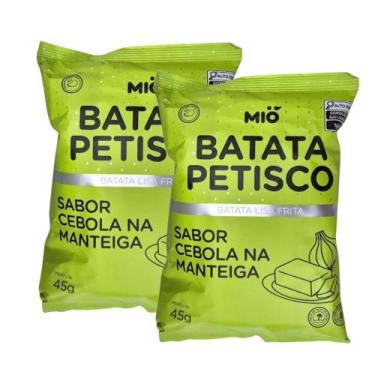 Imagem de Kit 2 Batata Petisco Mió Cebola na Manteiga 45g