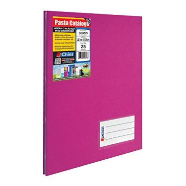 Imagem de Pasta Catálogo Ofício com 25 Envelopes Pink 247x325mm 1 UN Chies