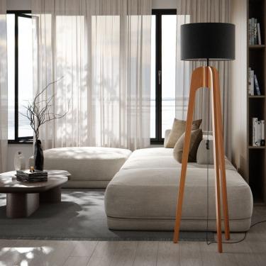 Imagem de Luminária De Piso Modelo Atenas Iluminação Perfeita Para Leitura