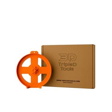 Imagem de TripleD Tools Suporte de lâmina de serra circular de 18,4 cm - Armazenamento de várias lâminas com base antiderrapante, porca de aderência grande, orifício para pendurar - compatível com Diablo,