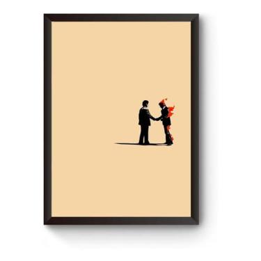 Imagem de Quadro Arte Minimalista Pink Floyd Poster Moldurado