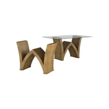 Imagem de Base W Mesa Jantar Sem Vidro - Tommy Design - Movelaria Fragata, Imbui