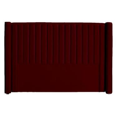 Imagem de Cabeceira Ripada Estofada Para Cama Box Casal King 1.95 - Suede - Sv D