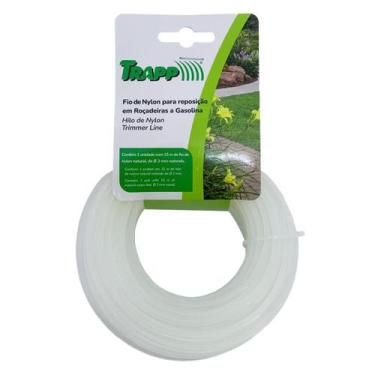 Imagem de Fio De Nylon Para Roçadeiras A Gasolina 15m x 3,0mm (3910012) - Trapp
