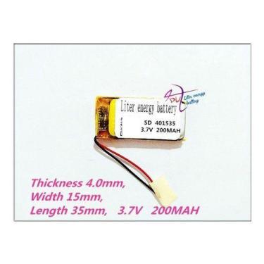 Imagem de 401535 Bateria 2 Fios 4mm X 15mm X 35mm 3,7v 200mah - - KMIG