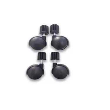 Imagem de Rodizio Para Arara De Roupas De Chão Kit Com 4 Unidades - BellPlastic