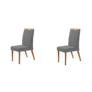 Imagem de Kit 2 Cadeiras Paris - Grafite - Gran Decore