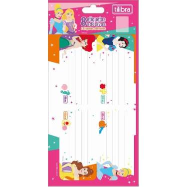 Imagem de Etiqueta Escolar Adesiva Princesas Tilibra