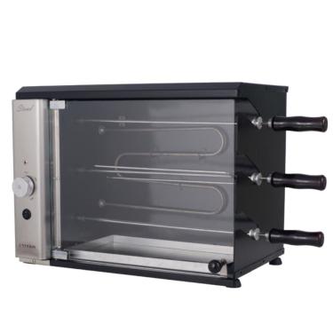 Imagem de Churrasqueira Elétrica de Bancada Vertical Titan Stand 3 Espetos Giratórios 127V