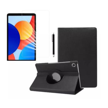 Imagem de Capa Giratória + Película + Caneta Para Tablet Redmi Pad Se 8.7 - Fam
