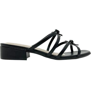 Imagem de Tamanco Feminino Casual Dia a Dia Passeio com Laço Salto Baixo Conforto Ramarim 2453201
