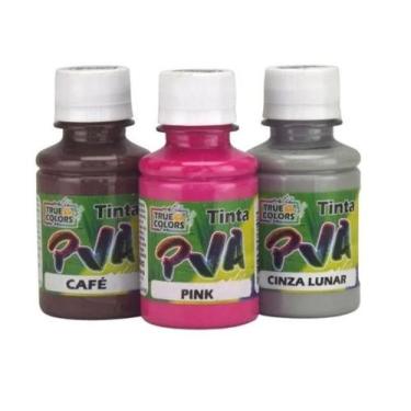 Imagem de Tinta Pva Fosco Cores Escuras 100ml True Colors, CARMIM BLACK