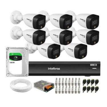 Imagem de Kit 8 Câmeras Segurança VHD 1220 B Full Color Full HD 1080p + Gravador