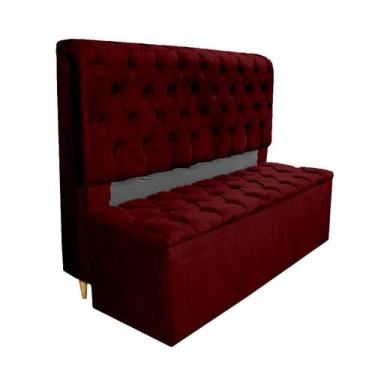Imagem de Conjunto Cabeceira + Recamier Baú Imperial Para Cama Box Casal King Si