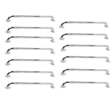 Imagem de Barra de Apoio 70cm Inox Kit 13 Unidades Suporte Banheiro Box  Idoso G