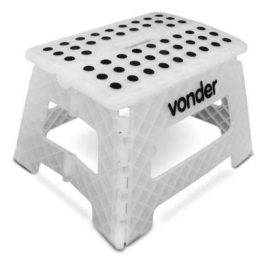 Imagem de Banqueta Plástica Dobrável 220mm Transp Vonder