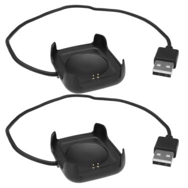 Imagem de Micro Traders 2 peças 5V 1A Smart Watch Carregador Magnético Carregador USB Suporte Dock Station Compatível com Smartwatch HW22 (25 cm)