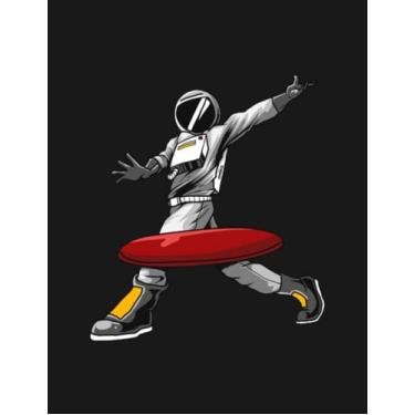 Imagem de Disc Golf Frisbee Golf Notebook: 8.5x11 inches 100 Pages Lined College Ruled Paper Journal Diary Planner