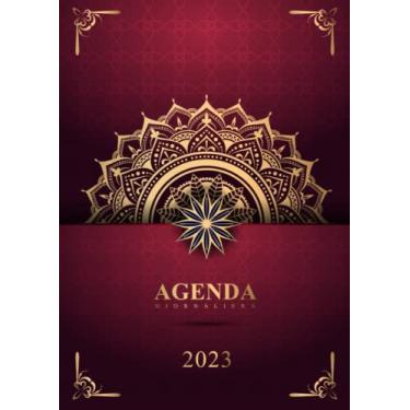 Imagem de 2023: Agenda 2023 Giornaliera A4, grande diario, Un giorno per pagina (12 mesi)