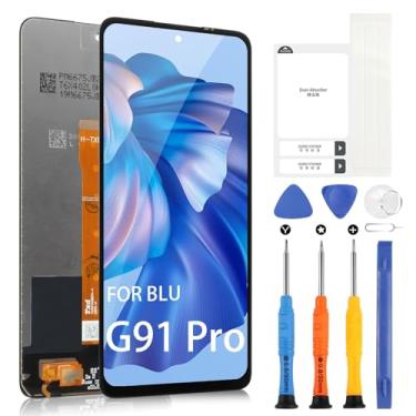 Imagem de Substituição de tela para BLU G91 Pro - para BLU G91 Pro LCD Display Touch Screen Substituição para BLU G91 Pro G0530WW Vidro digitalizador LCD conjunto completo com ferramentas de reparo (preto, 17.0