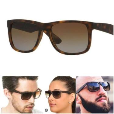 Imagem de Óculos De Sol Justin Feminino Tartaruga Marrom Moderno Moda Praia UV40