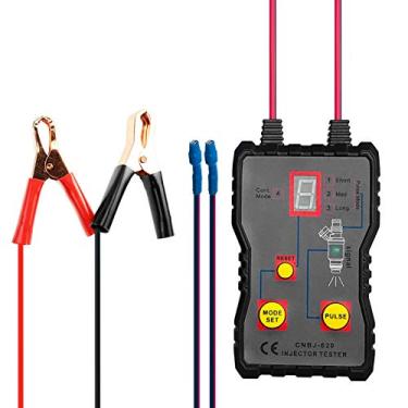 Imagem de Vislone Testador automático de injetor de combustível 12V 4 modos de pulso testador de pressão de injetor de combustível de veículo DIY analisador de carro sistema de combustível teste de