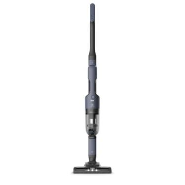 Imagem de Aspirador de Pó vertical portatil bateria Ergorapido 2 em 1 Electrolux 30 min luz frontal LED escova rotativa aspira escova capacidade 950ml ERG019 Bivolt Azul