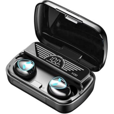 Imagem de Fones de Ouvido Bluetooth TWS com Estojo de Carregamento, Display LED Digital, Preto, Fones de Ouvido Estéreo HD com Cancelamento de Ruído e Microfone, à Prova d'água ST-157A - D7 STORE