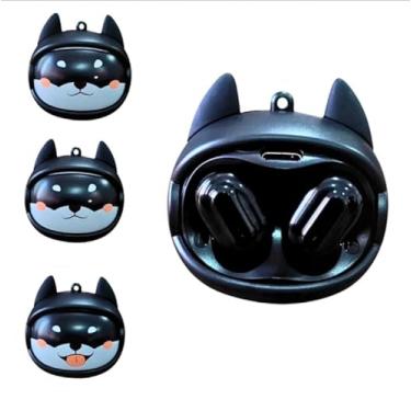 Imagem de Fone de Ouvido Bluetooth 5.3, Design Anime Kawaii, 4-5h Autonomia, Carregamento Tipo C, Case 200mAh (Cachorro)