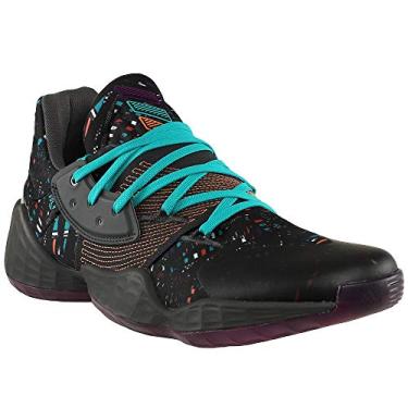 Imagem de adidas Sapatos masculinos Harden Vol. 4, Núcleo preto/tom âmbar/cinza seis, 8