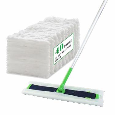 Imagem de JEBBLAS Refil de pano de varredura a seco XL Pet Almofadas de esfregão resistentes Recargas de várias superfícies para esfregar e limpar o chão, pano de varrer descartável para vassoura XL, pacote com