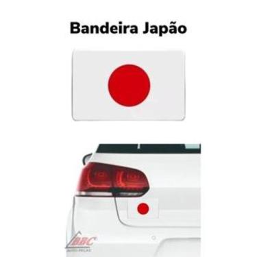 Imagem de Adesivo Resinado de Bandeira para Carro Moto  - 8x5 cm - Brasil - Alem