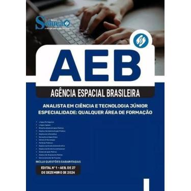 Imagem de Apostila Aeb 2025 Analista Em Ciência E Tecnologia Júnior - Editora So
