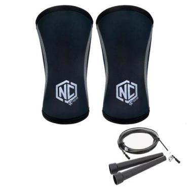 Imagem de Joelheira Nc Extreme Exercício Funcional Lpo 7mm + Corda Speed Rope Aç