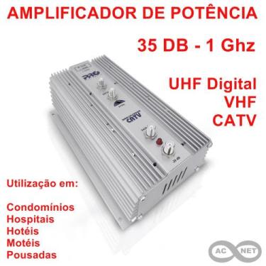 Imagem de Amplificador de Potência 35 DB UHF-VHF-CATV Proeletronic