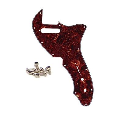 Imagem de ROZILO Placa para guitarra Thinline Pickguard com parafusos, peça de guitarra para 69 Telecaster Vintage Tortoise