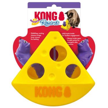 Imagem de Brinquedo Rewards Rocker Cheese Queijo Dispenser de Ração e Petiscos Para Gatos