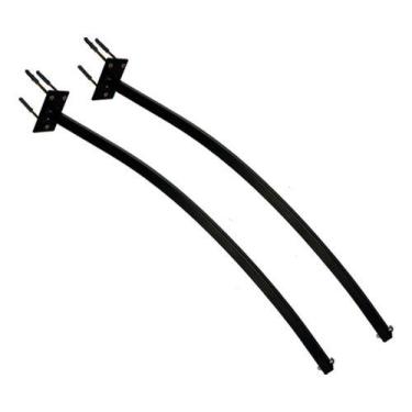 Imagem de Kit 2 Suporte Braço Para Refletor Led Comum Curvado 75 Cm - FJET