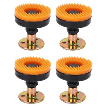 Imagem de Pés de nivelamento para serviço pesado com 4 peças, Nivelador de perna com ajustável de 51 a 64 mm para carga de 400 kg com base de borracha reforçada, para móveis